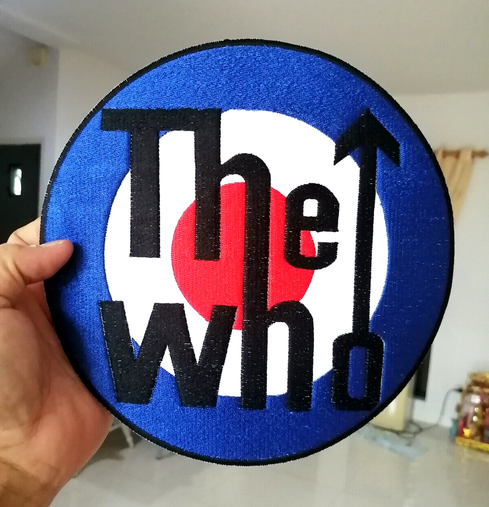 The Who Logo sixties bands Rock  music Symbol Embroidered Iron-on Sew-on Patch