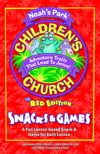 Noahs Park Red Edition Childrens Church Snack and Games Kit - Very Good Condition