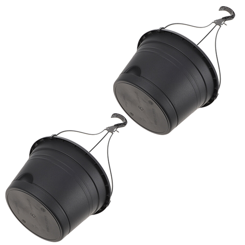 2 Pcs Hanging Baskets for Plants Indoor Balcony Guardrail Orchid Basin