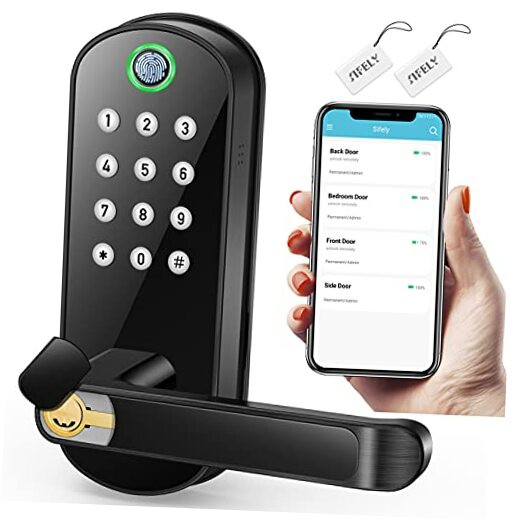 Smart Keyless Entry Door Lock for Front Door with WiFi Access  
