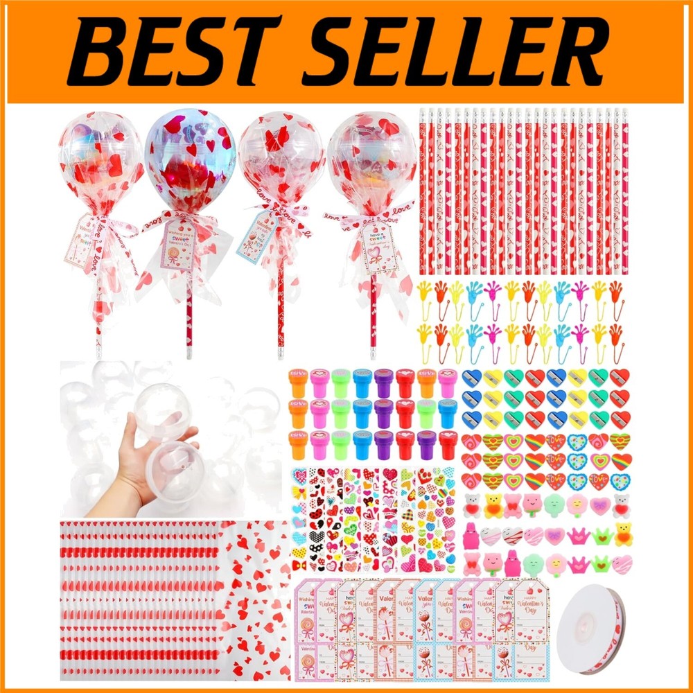 24 Non-Toxic Giant Lollipops with Stickers and Pencils: Perfect Kids Party Gifts