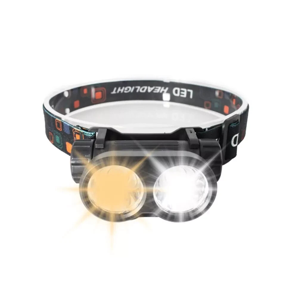 2 LED Headlamp Rechargeable Headlight Head Torch Lamp Flashlight Camping Hiking