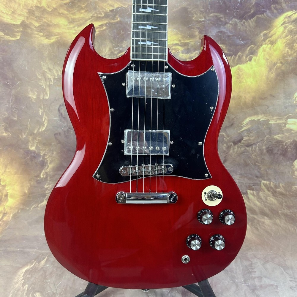American warehouse red SG electric guitar chrome-plated hardware HH pickup