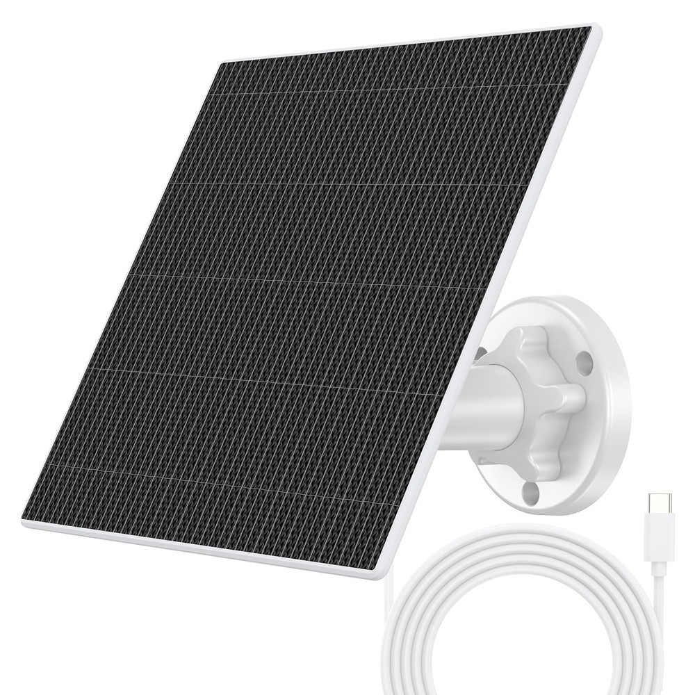 Solar Panel for Security Camera 5W Solar Panels for Cameras with 9.8ft Chargi...