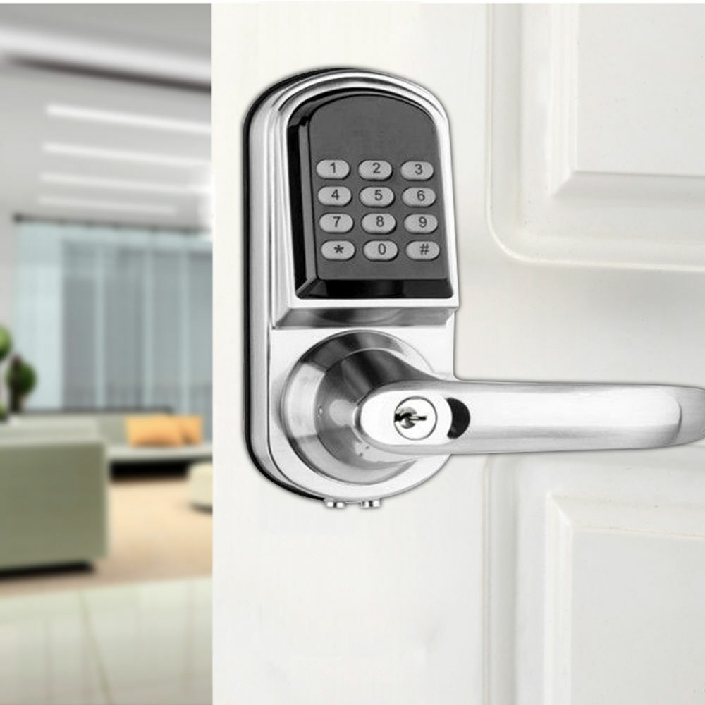 Keyless Entry Mechanical Door Lock with Keypad Code Handle for Homes  