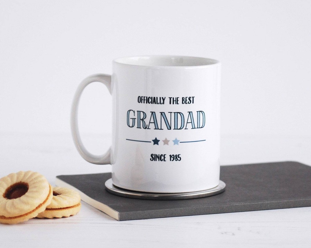 Officially The Best Grandad Personalised Fathers Day Mug
