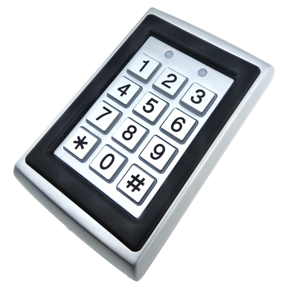 Secure Metal RFID Keypad Entry System with 125KHz Reader Anti-Vandal Access-image
