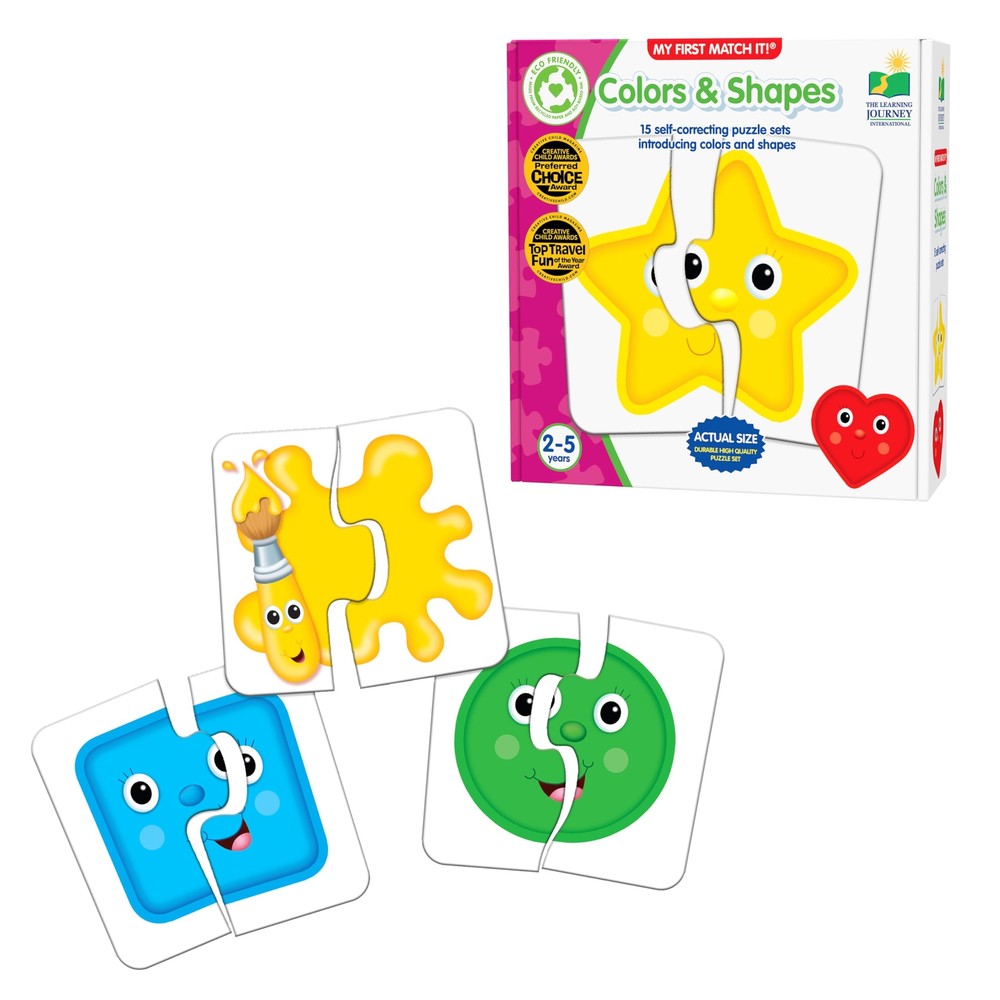 The Learning Journey My First Match It - Colors and Shapes- 15 Piece Self-Cor...