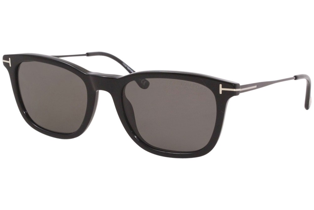 Tom Ford Arnaud-02 TF0625 01D Men’s Shiny Black Polarized 53mm Sunglasses