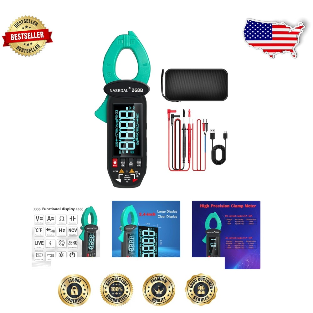 High Precision Digital Clamp Meter with True RMS & Leakage Current Detection