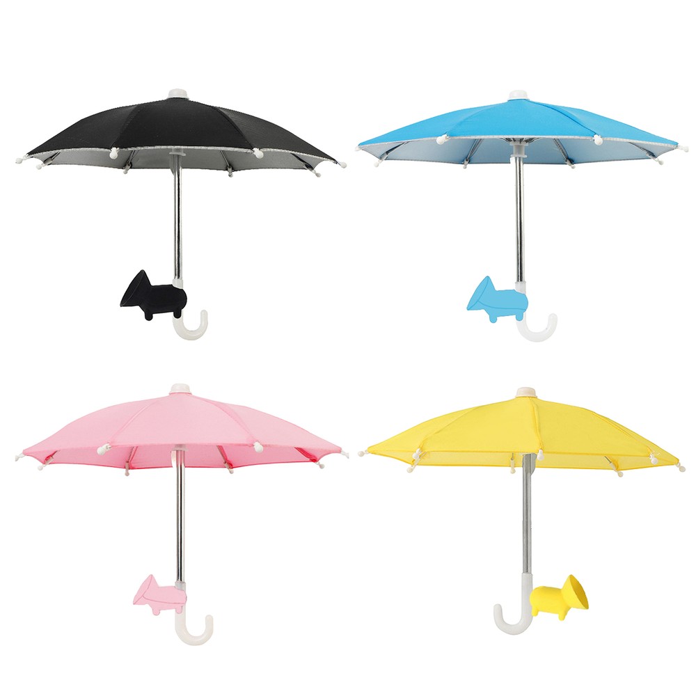 Mini Sun Shade Phone Holder with Suction Cup Portable Sun Umbrella