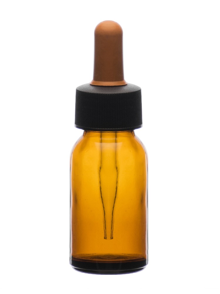 Dropping Bottle, 30ml (1oz) - Amber Soda Glass - Eisco Labs