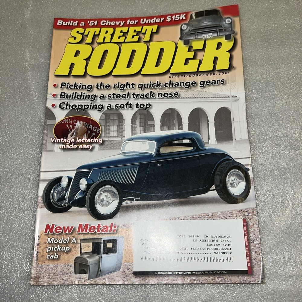 Street Rodder Magazine - October 2010 -  T58