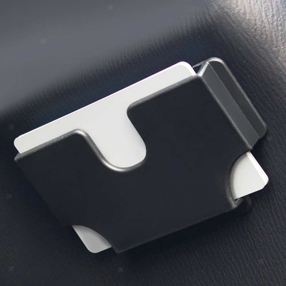Black Car Card Holder – Easy Install Credit Card Organizer-image