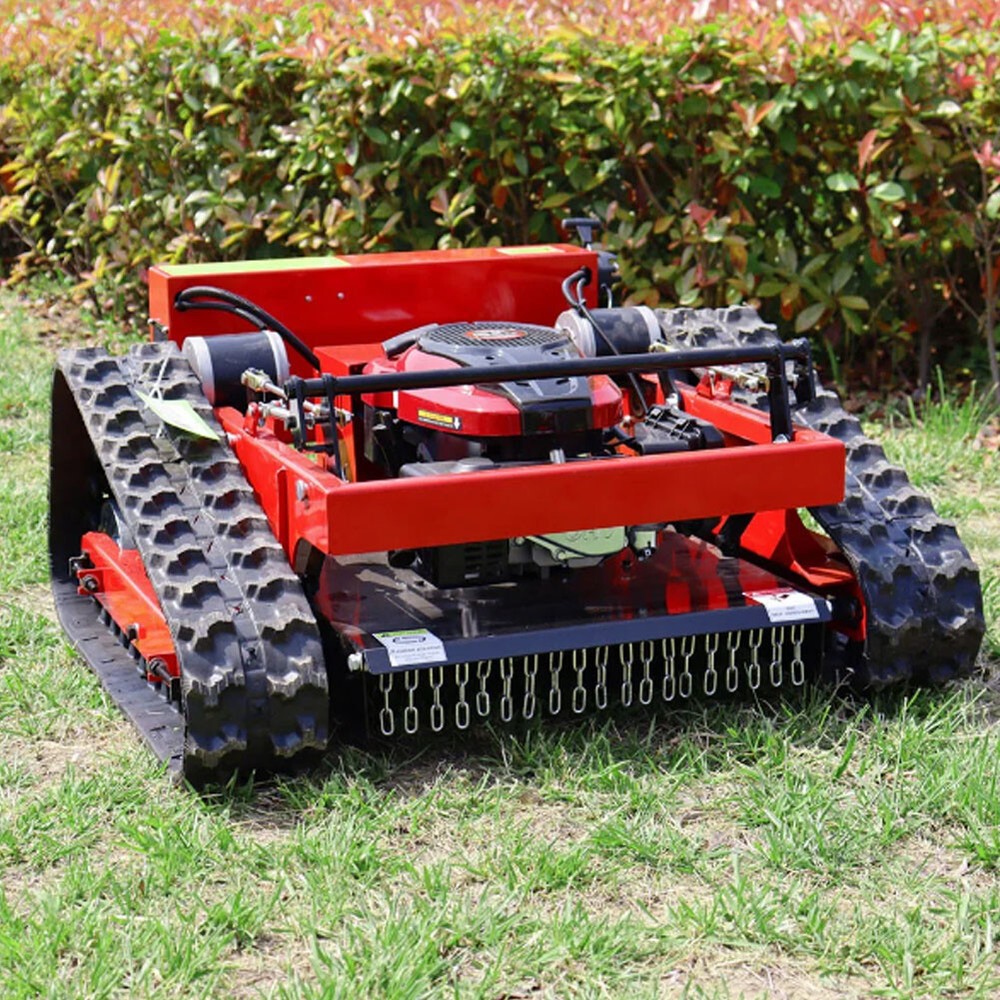 Crawler Brush Cutter Agriculture Electric Remote Control Robot Lawn Mower 7.5hp