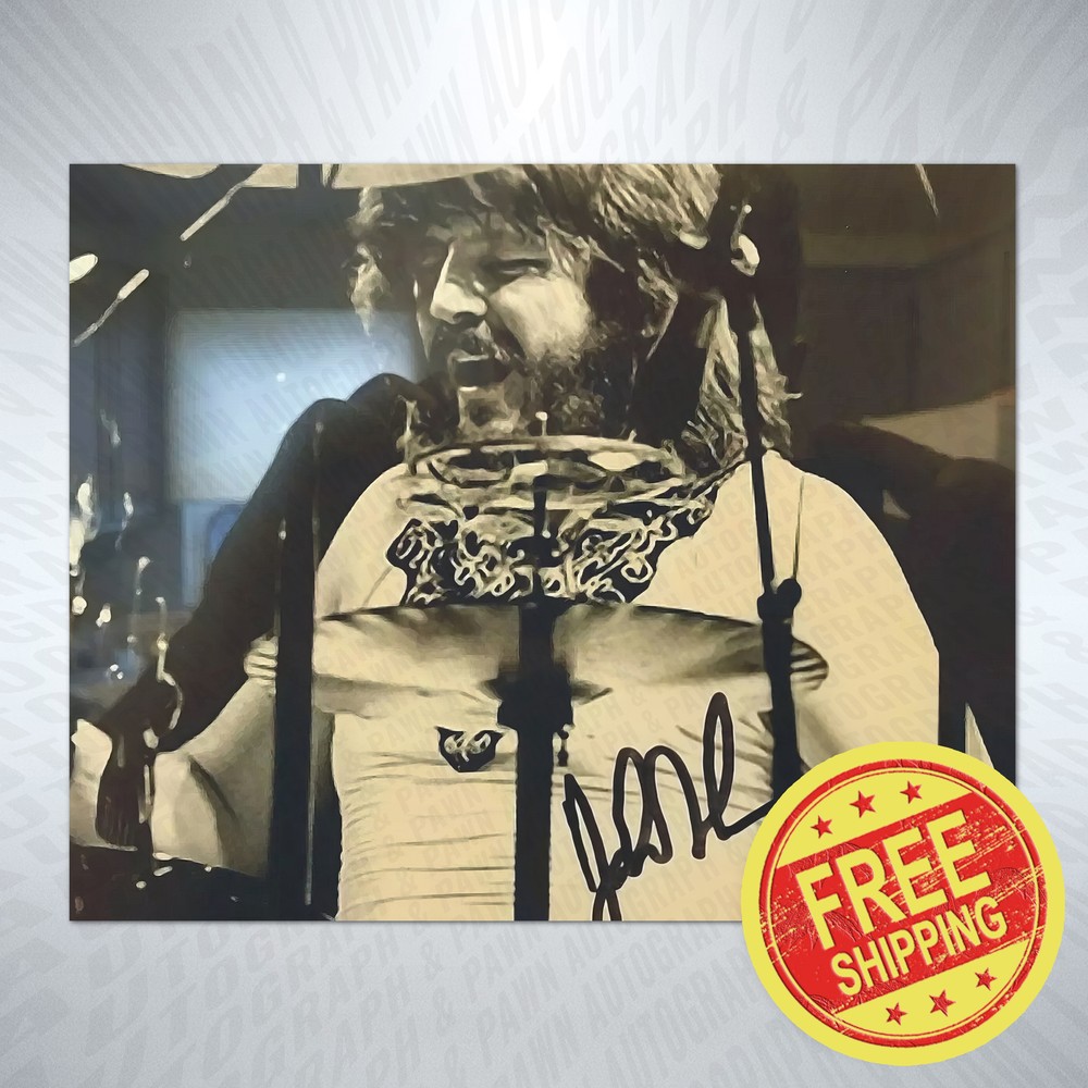 John Bonham Autograph Reprint Signed 8x10 Photo Signature Poster BUY NOW-image