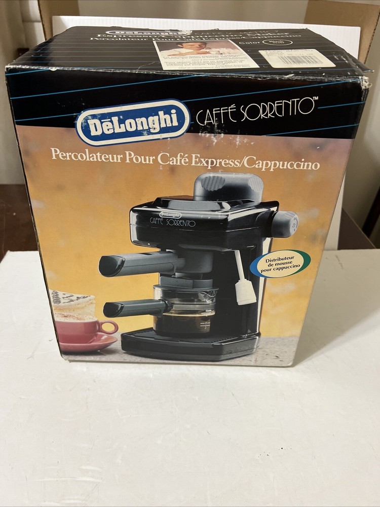 DeLonghi Caffe Sorrento Black Espresso Cappuccino Machine Open Box New