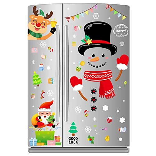 Snowman Refrigerator Magnets Set of 14, Christmas Decorations Snowman A-snowman