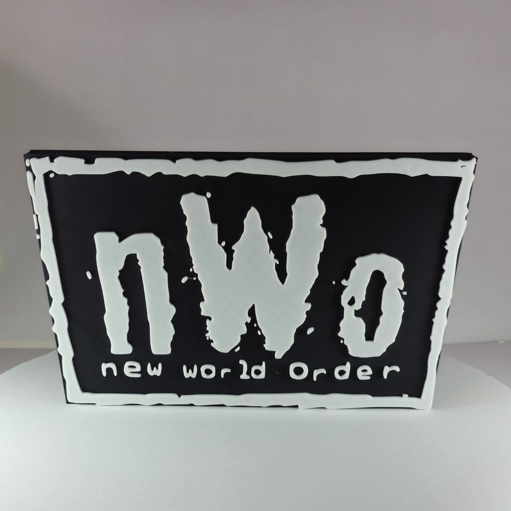 NWO Wrestling 3D Printed Self-Standing Shelf Display Stand for Collectibles