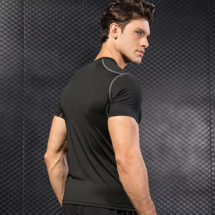Sports Tights Quick-drying T-shirt Workout Clothes Men's Training Compressing Cl