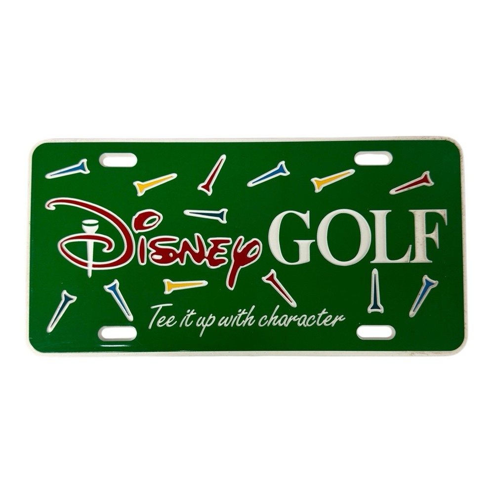 Disney World Golf 3D Plastic License Plate Frame