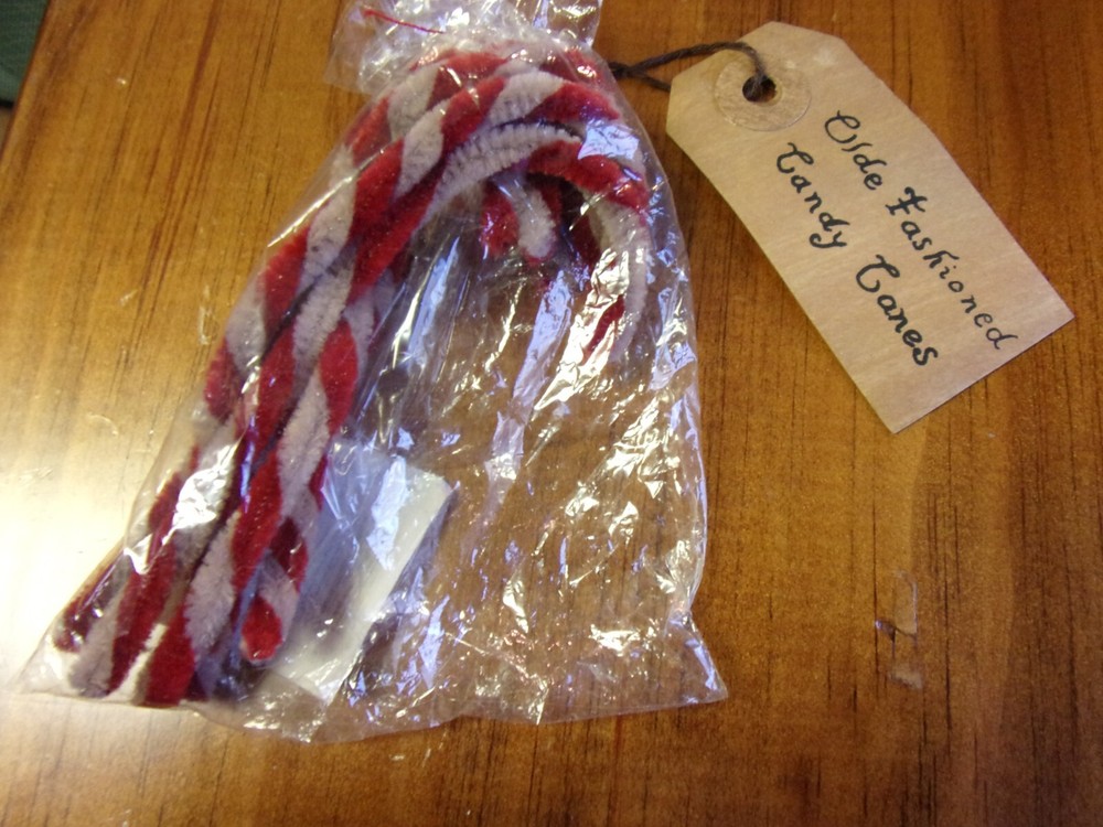 Chenille Candy Canes Smaller Size Set of 6 Honey & Me