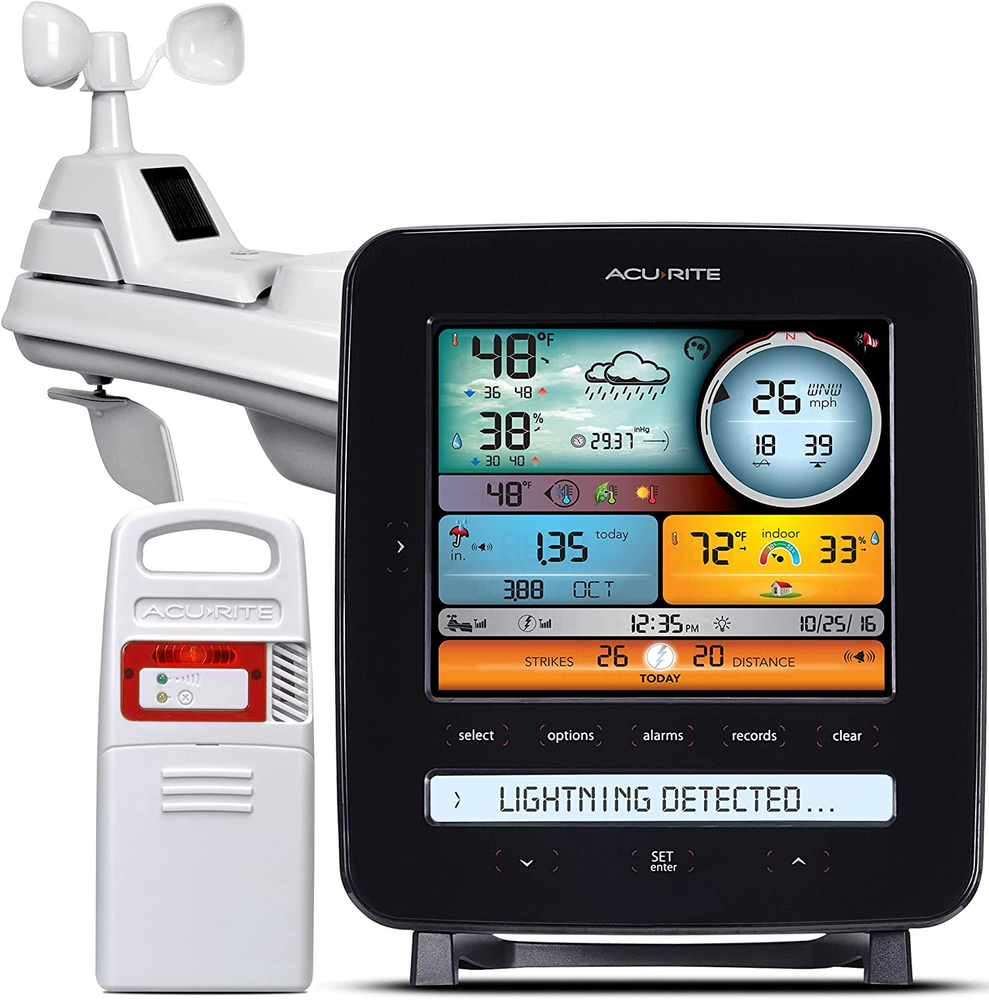 Acurite Iris (5-In-1) Professional Weather Station with LCD Display and Lightnin