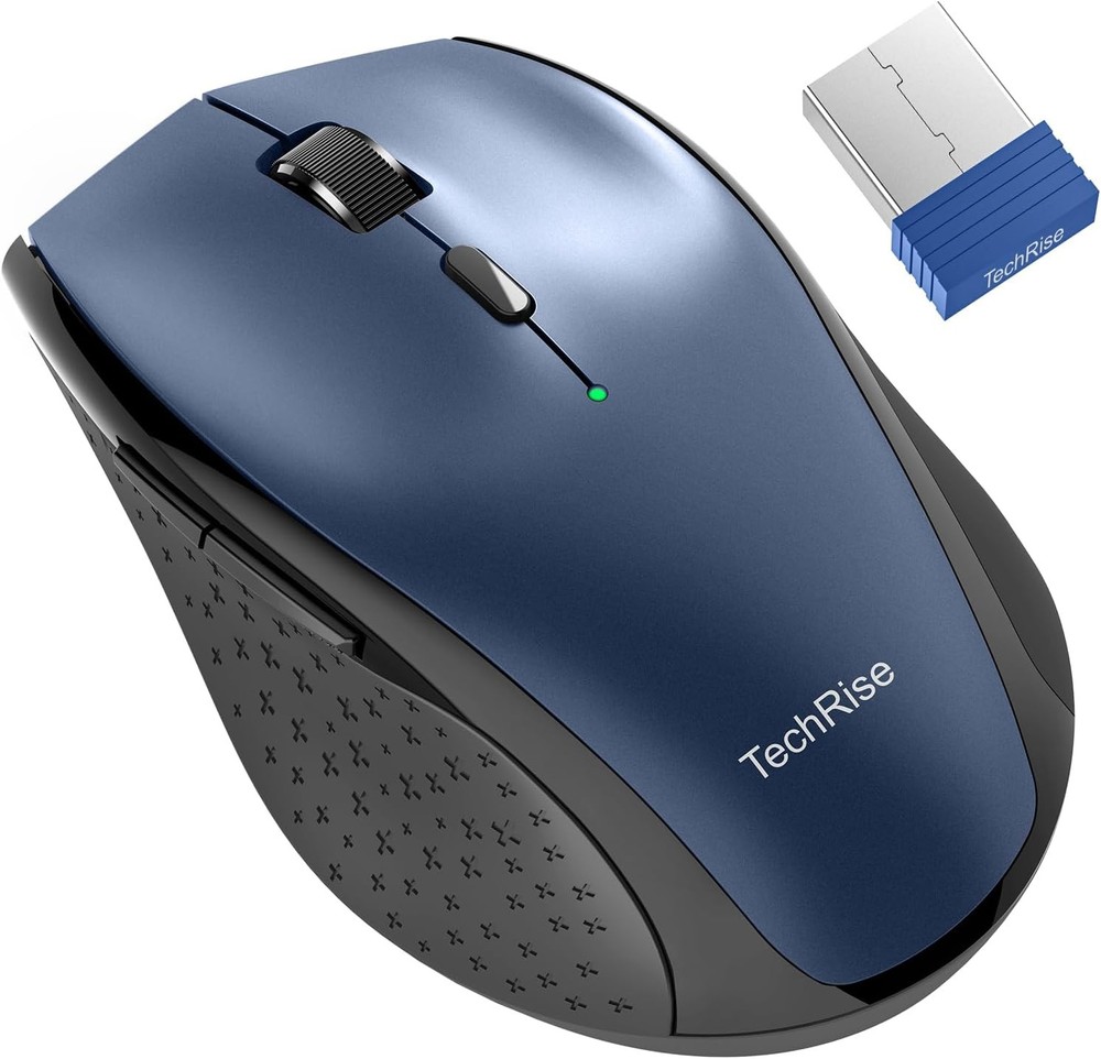 Silent Wireless Nano Mouse for Laptop in Deep Blue