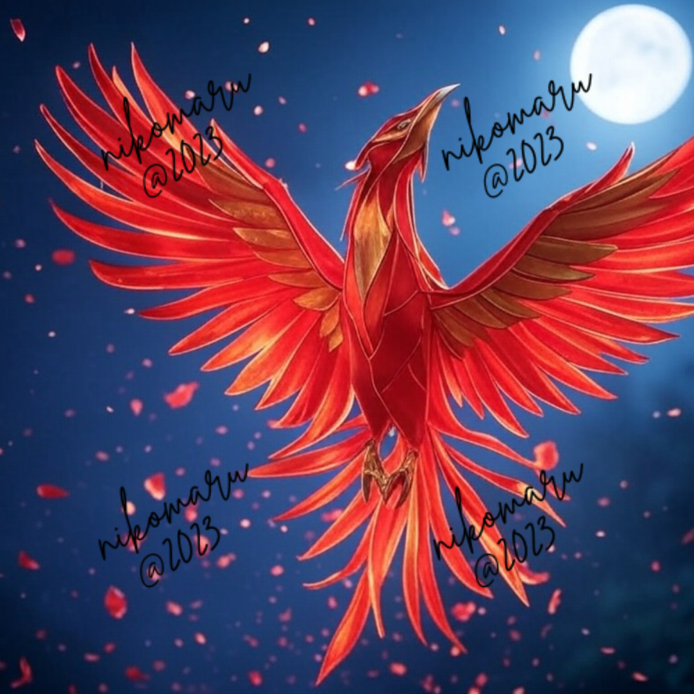 Origami Phoenix Digital Art Wallpaper Background for Desktop-image