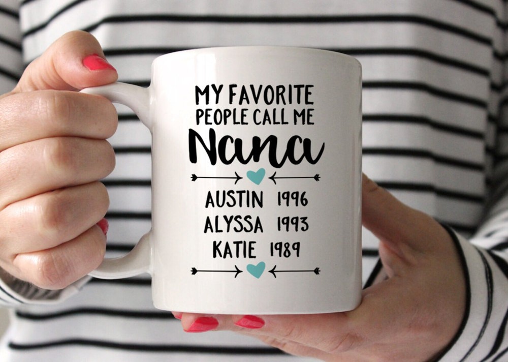 Personalized Nana Gift For Nana Coffee Mug Birthday Gift My Favorite People Call