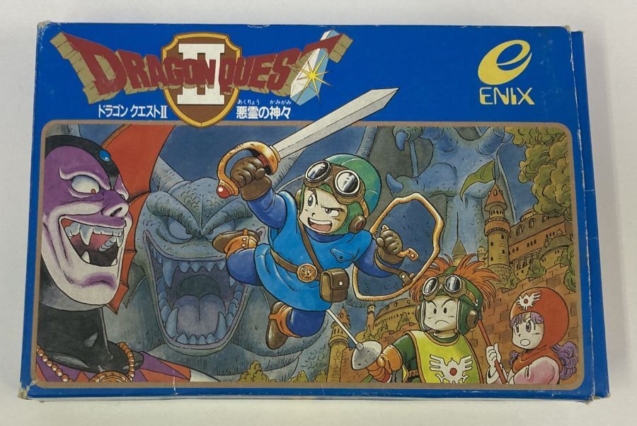 Nintendo Famicom Dragon Quest II: Akuryou no Kamigami w/ Box & Manual 5870 SP