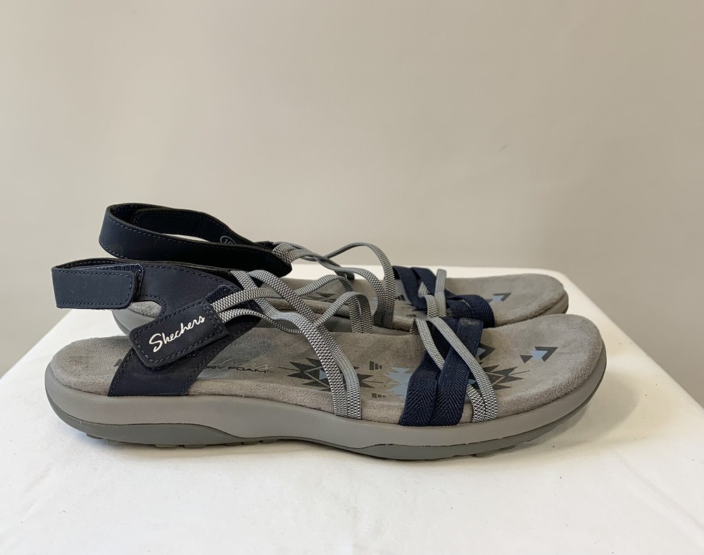 Skechers Reggae Takes Two Sandal 10 Comfort Strappy Coastal Western