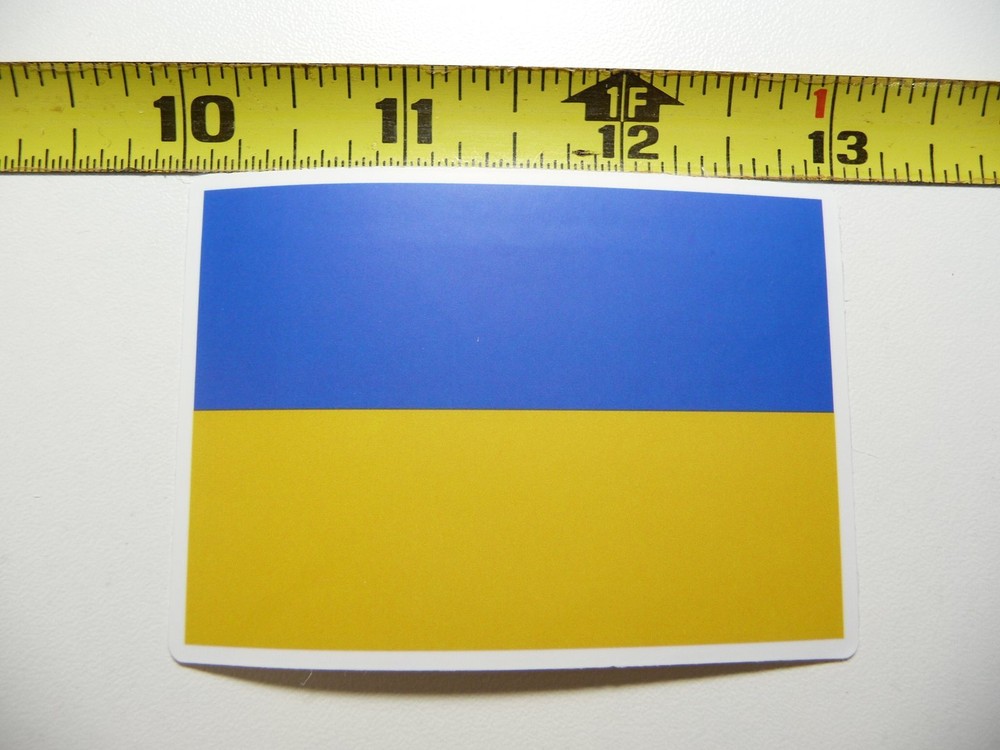 UKRAINE FLAG DECAL STICKER COUNTRY PRIDE NATION GOVERNMENT