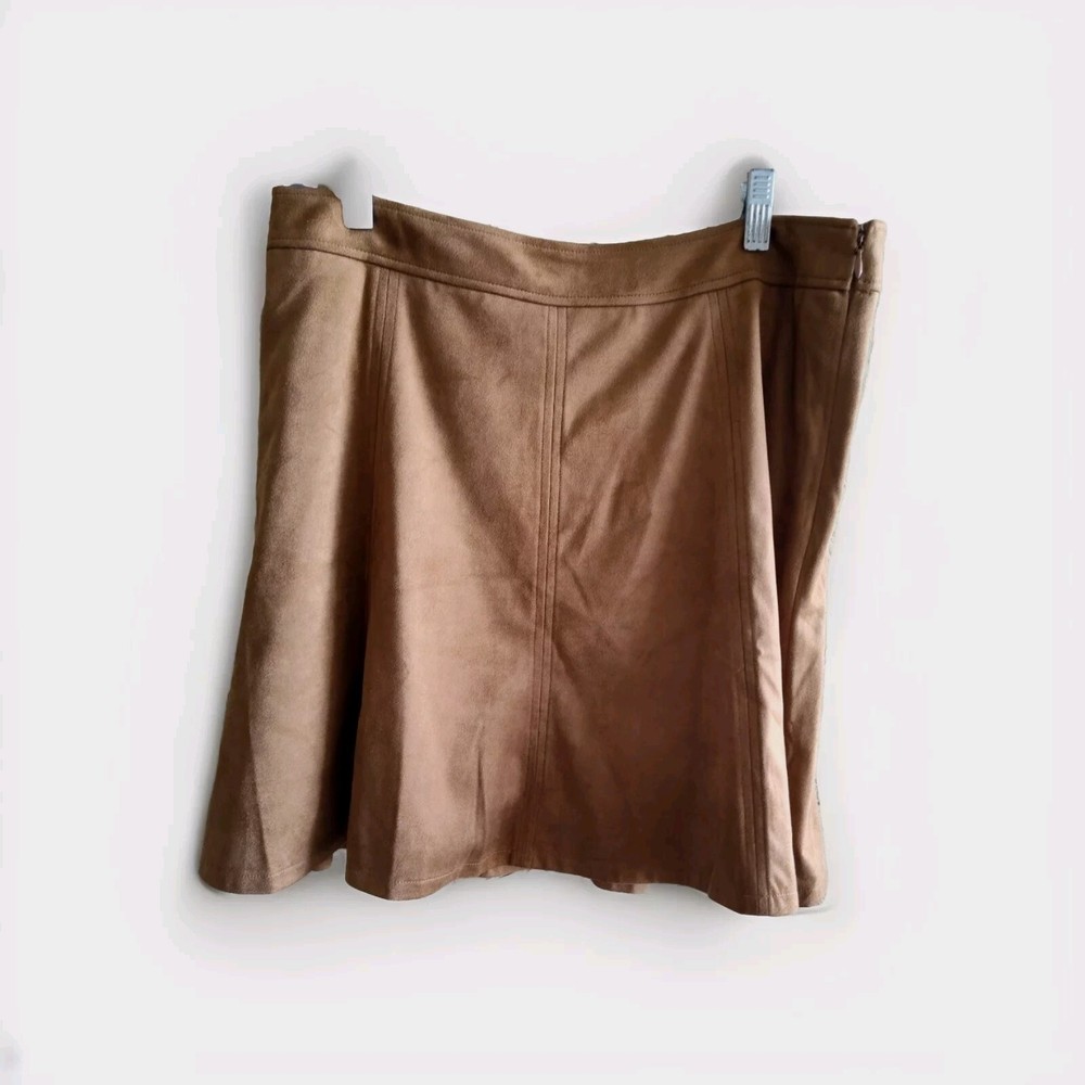 Loft Microfiber Tapered Skirt Size 10 NWT 18in Flouncy Hem Lined