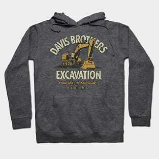 Davis Brothers Excavation Made in USA Hoodie S to 3XL