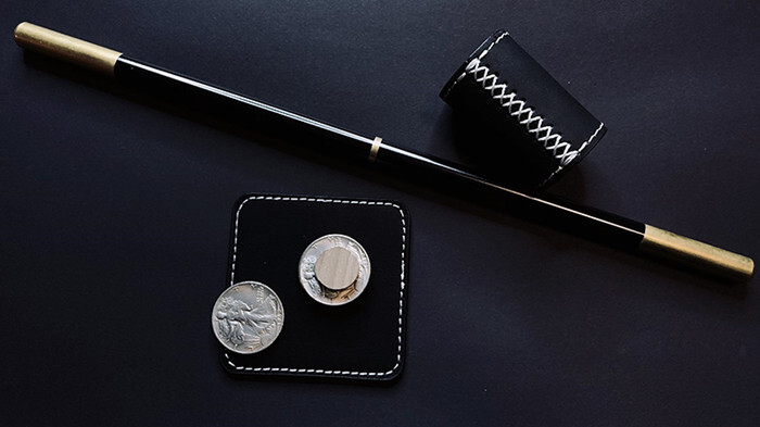 Cylinder and Coins by Oliver Magic Deluxe Set Close Up Magic Tricks Gimmick Prop