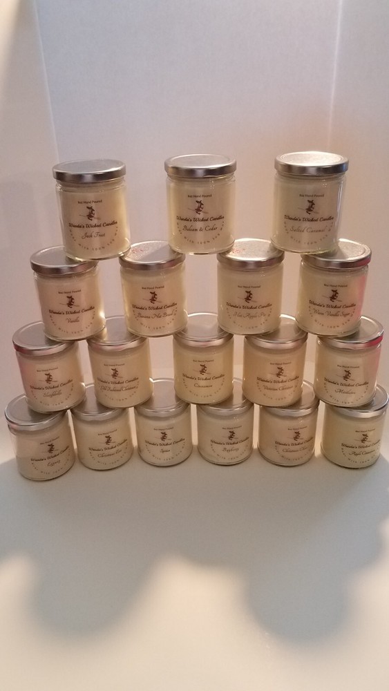 Our Fall Candles Are Here!! 8oz Soy Wax Jar Candles Makes Great Gift Buy Now!!-image