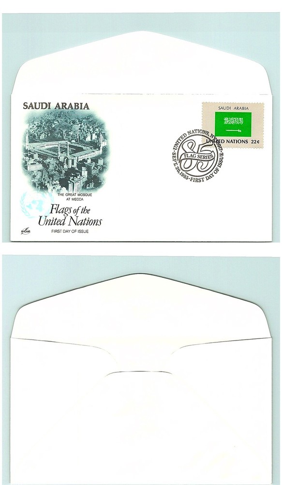 S01-5530, FLAGS OF UNITED NATIONS: SAUDI ARABIA, ARTCRAFT FDC