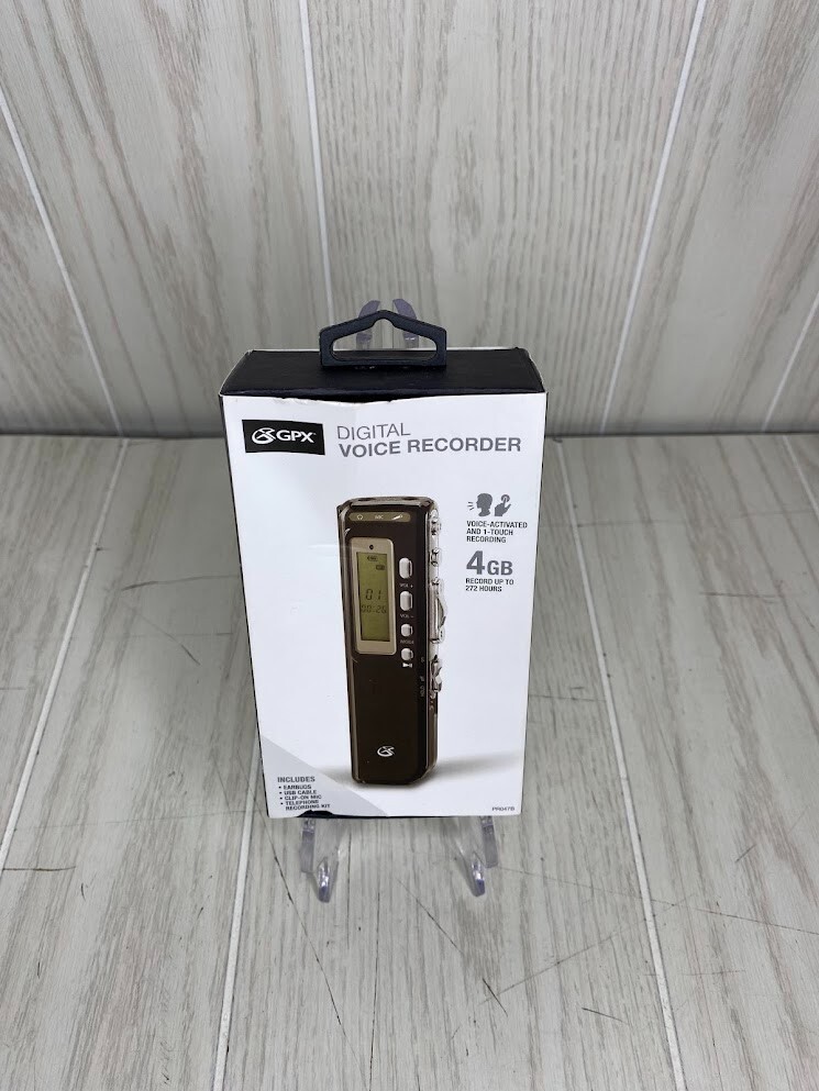GPX Digital Voice Recorder PRO47B 4GB-FREE SHIPPING! Open Box-image