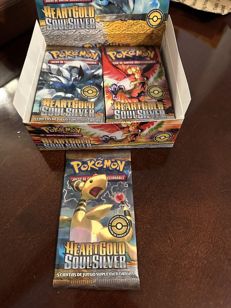 Vintage Pokémon Spanish Heart Gold Soul Silver HGSS Booster Pack (Ampharos)