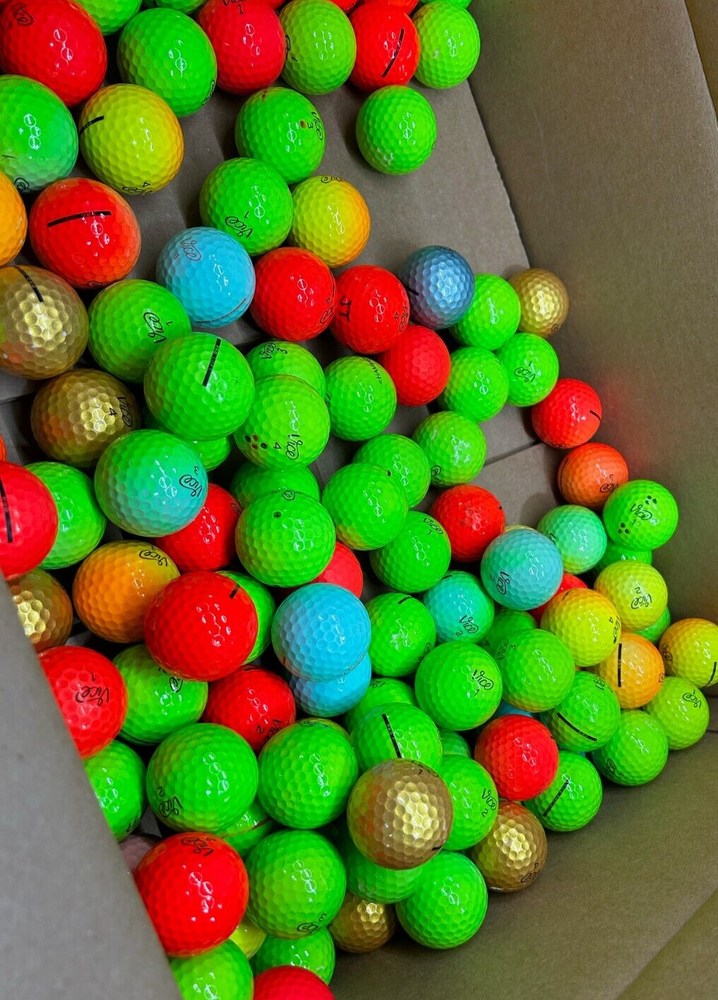 100 Vice Pro Color Used Golf Balls 4A/5A Mix (Near Mint and Mint) FREE SHIPPING-image