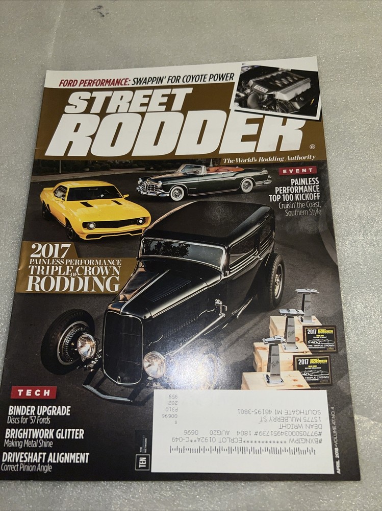 Street Rodder Magazine - April  2018 -  T58