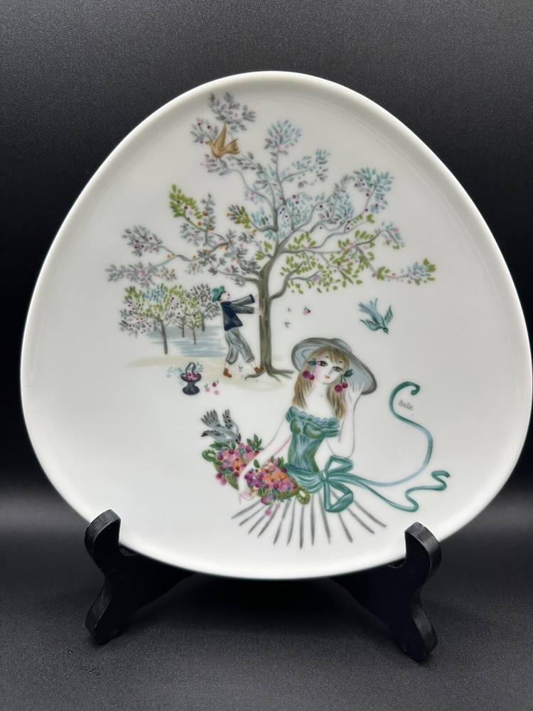 Rosenthal Bele Bachem Design Kunstabteilung Porcelain Plate 7 3/4”  1960’s 2130