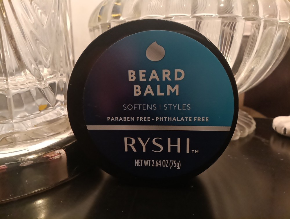 Ryshi Beard Balm for Softening and Styling 2.64 Oz Natural Grooming