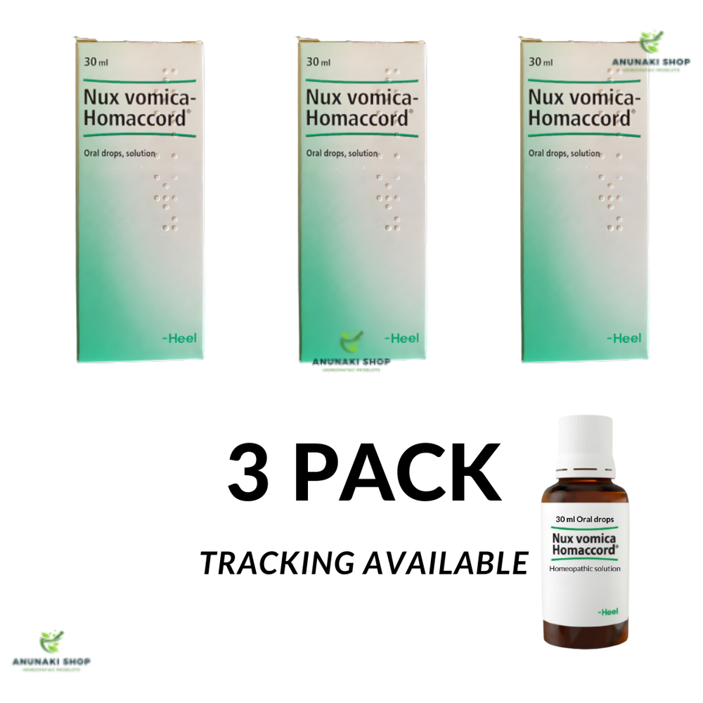 Nux vomica-Homaccord Heel 30 ml liver, stomach and intestinal problems 3 PACK