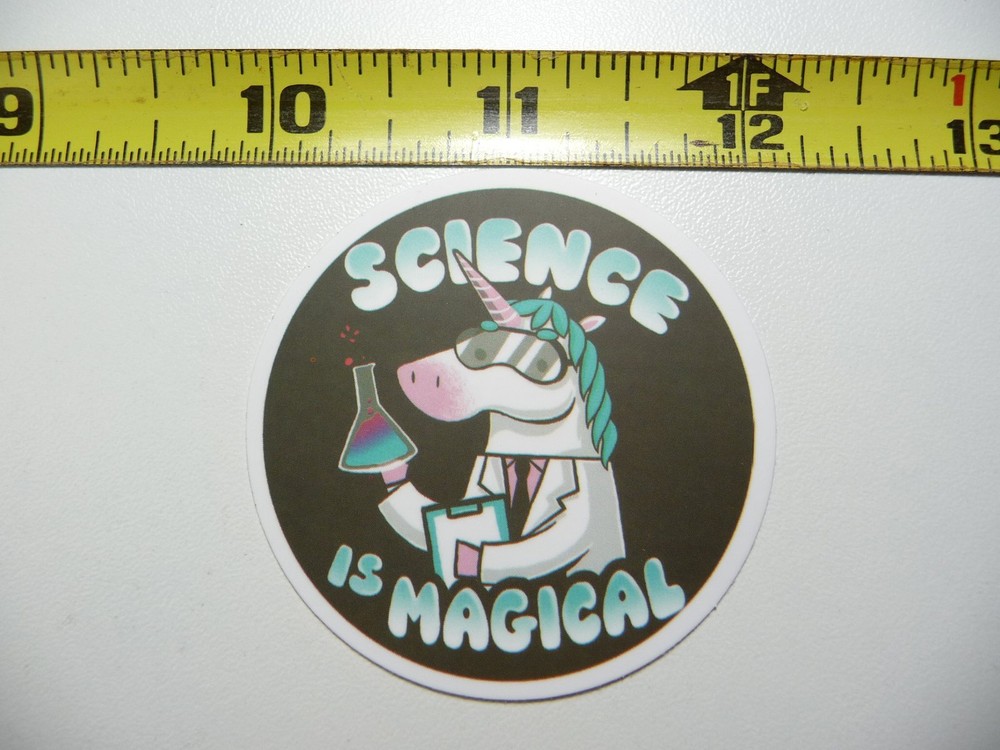 UNICORN SCIENCE IS MAGICAL DECAL STICKER SCHOOL TEACHER PROFESSOR