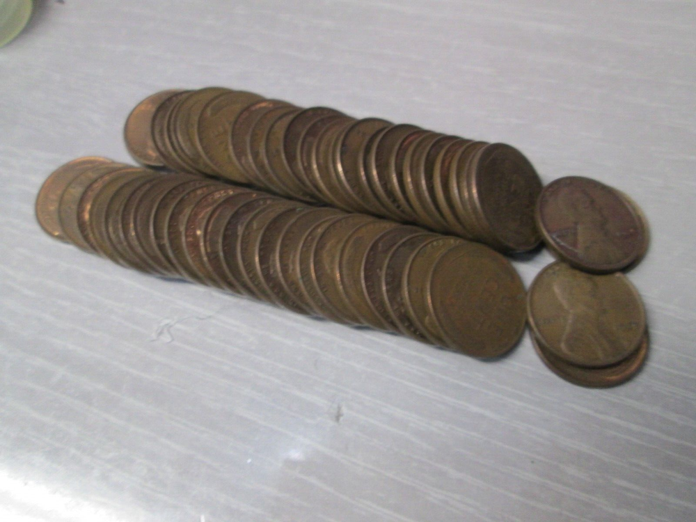 1935 US Lincoln Wheat Uncirculated Penny 1 Cent Roll