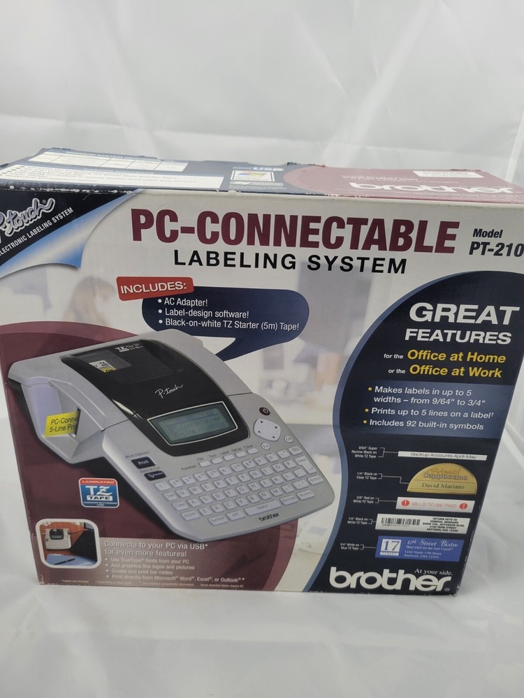 Brother PT-2100 PC-Compatible Label Maker System