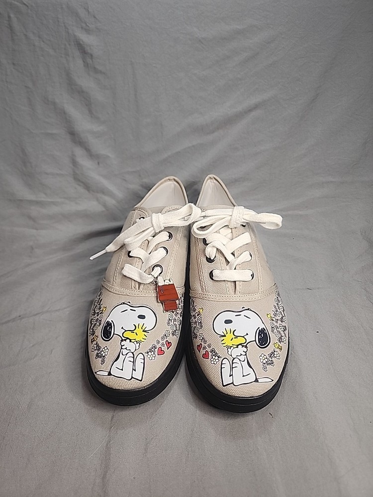 Snoopy Woodstock Sneakers Peanuts Friendship Bradford Exchange Shoes Womens 8