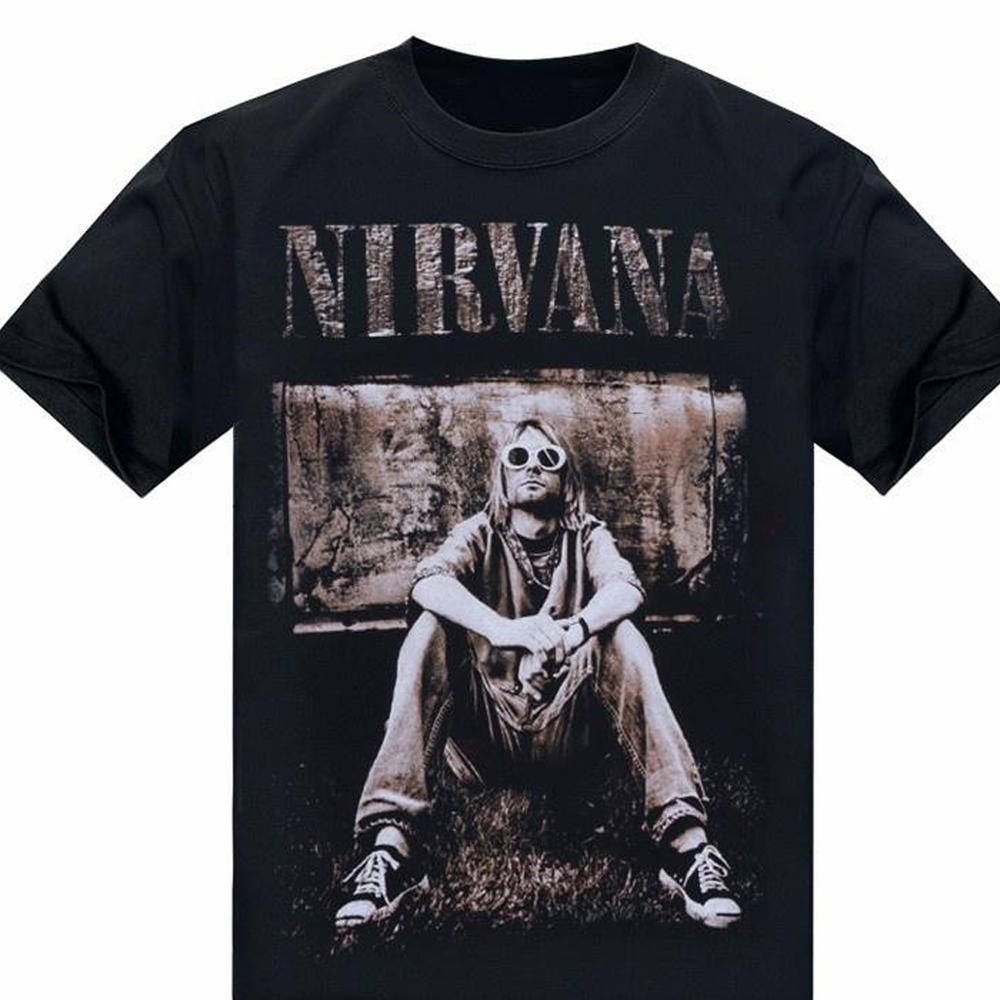 Kurt Cobain Nirvana T-shirt Black Cotton Unisex All Sizes S-5XL JJ4787